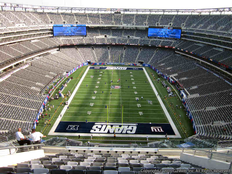 Seat view from section 301 at Metlife Stadium, home of the New York Jets