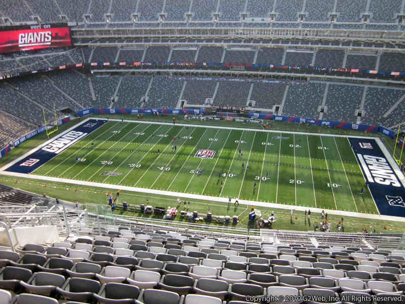 Seat view from section 312 at Metlife Stadium, home of the New York Jets