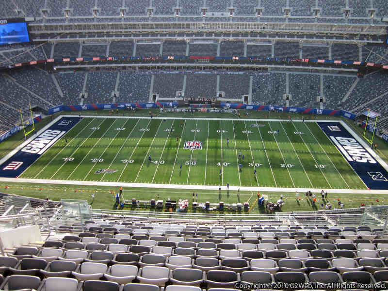Seat view from section 313 at Metlife Stadium, home of the New York Jets
