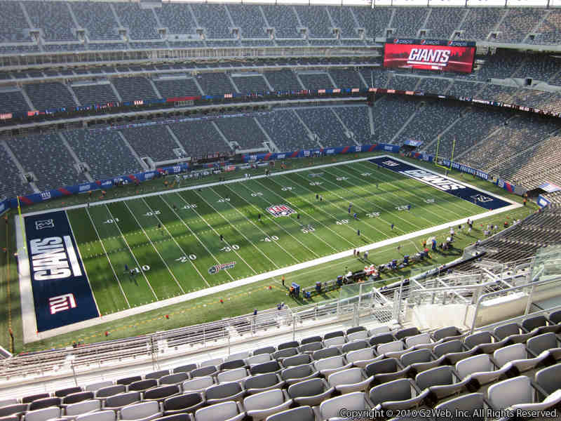 Seat view from section 317 at Metlife Stadium, home of the New York Giants