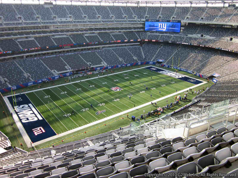 Seat view from section 318 at Metlife Stadium, home of the New York Jets