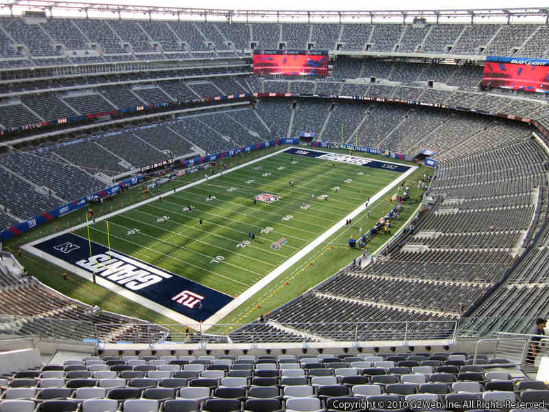 Seat view from section 321 at Metlife Stadium, home of the New York Jets