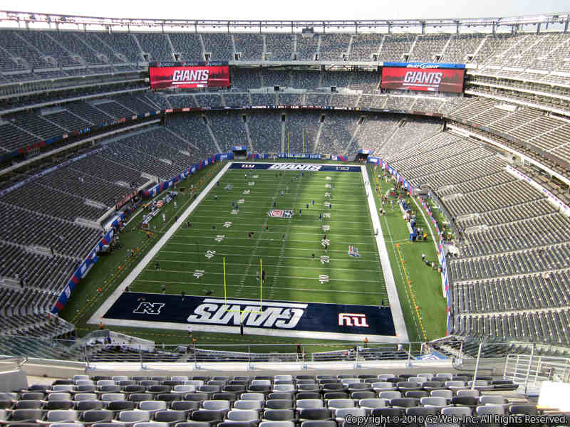 Seat view from section 325 at Metlife Stadium, home of the New York Jets