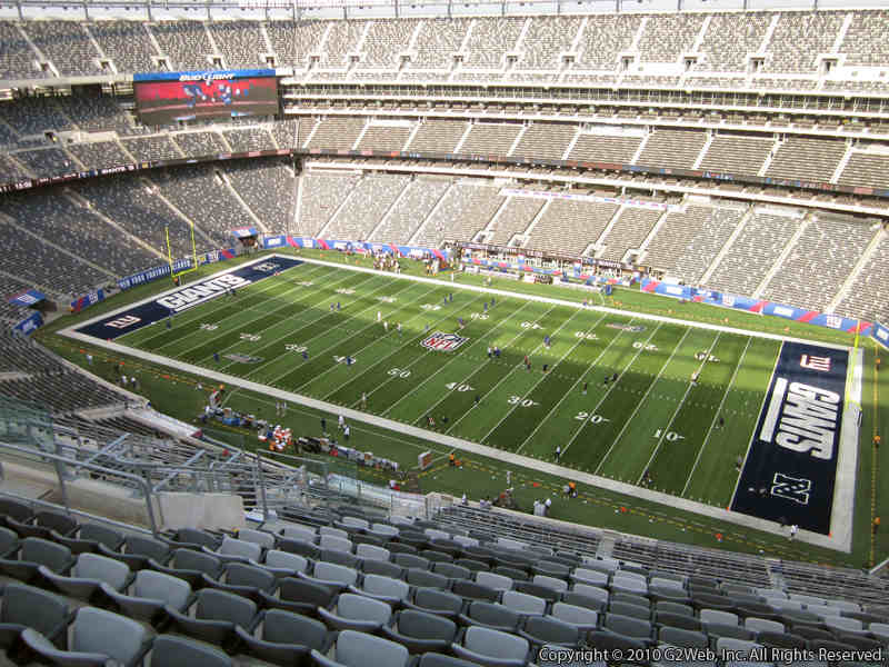 Seat view from section 335 at Metlife Stadium, home of the New York Jets