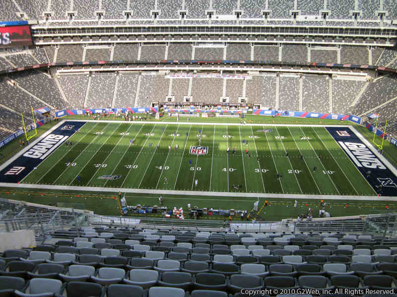 Seat view from section 338 at Metlife Stadium, home of the New York Jets