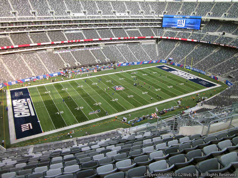 Seat view from section 342 at Metlife Stadium, home of the New York Jets