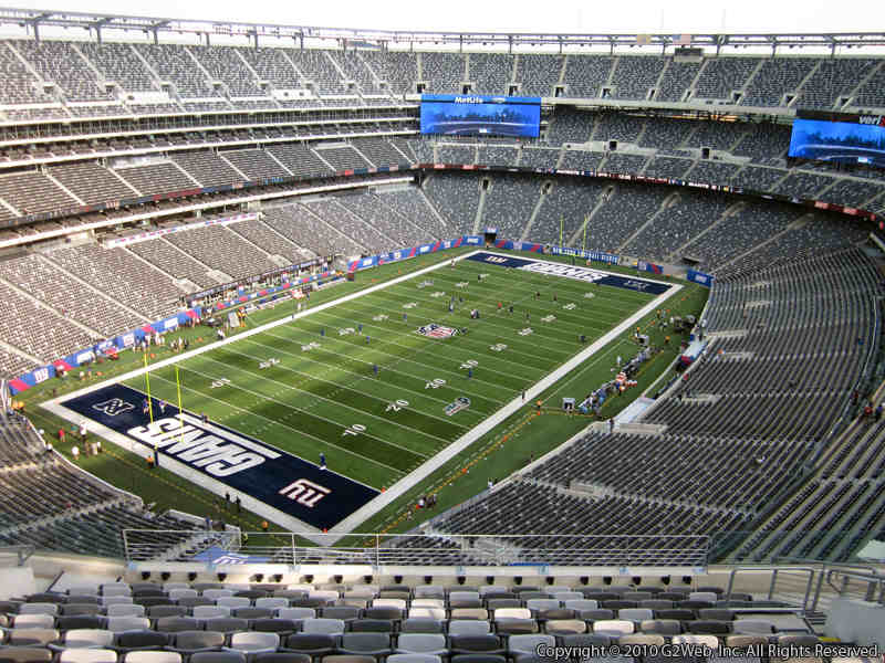 Seat view from section 346 at Metlife Stadium, home of the New York Jets
