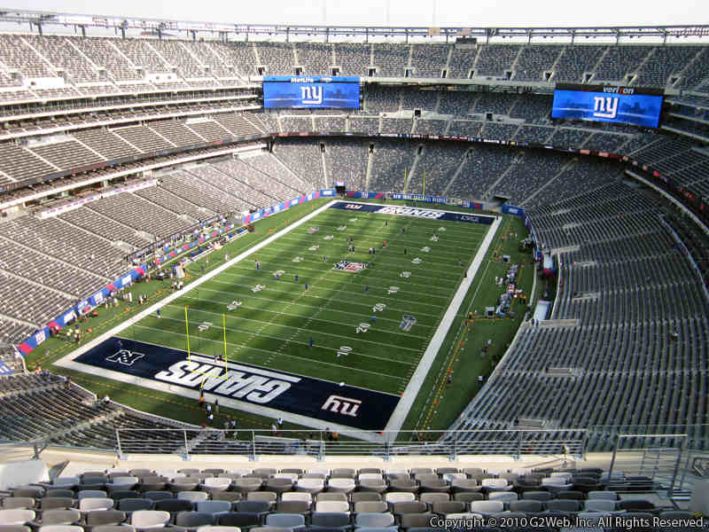 Seat view from section 348 at Metlife Stadium, home of the New York Jets