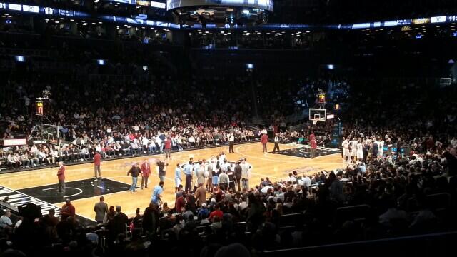 Seat view from Section 12 at the Barclays Center, home of the Brooklyn Nets