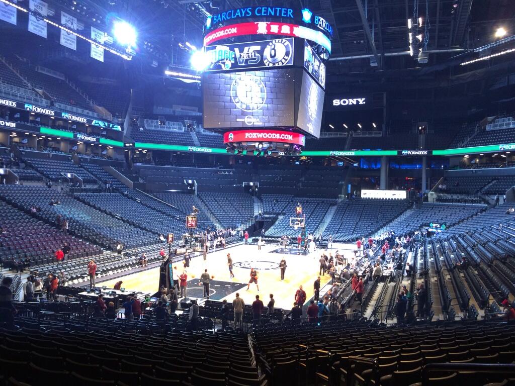 Seat view from Section 15 at the Barclays Center, home of the Brooklyn Nets