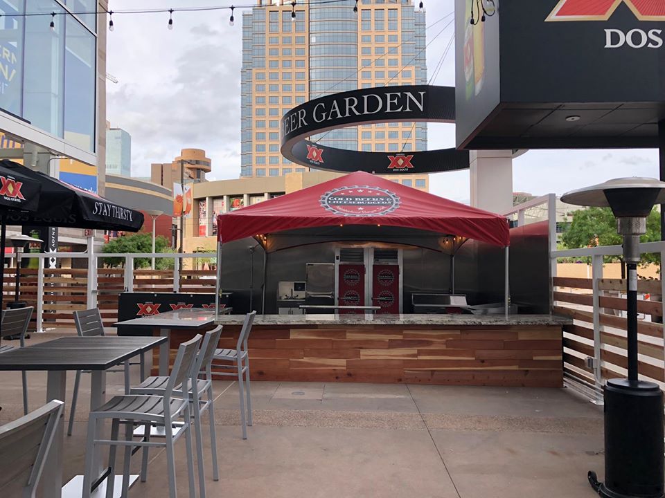 Photo of the Dos Equis Beer Garden at Talking Stick Resort Arena. Home of the Phoenix Suns.
