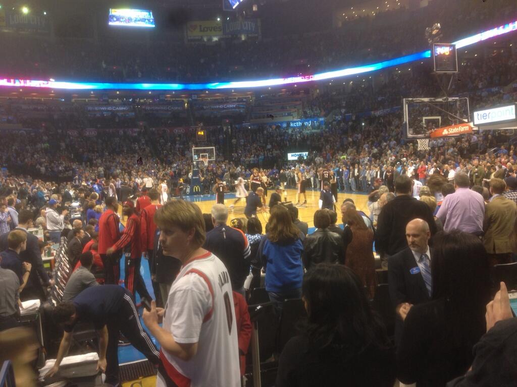 Seat view from section 111 at Chesapeake Energy Arena, home of the Oklahoma City Thunder
