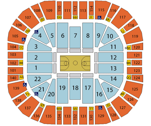 Vivint Smart Home Arena Seating Chart, Utah Jazz