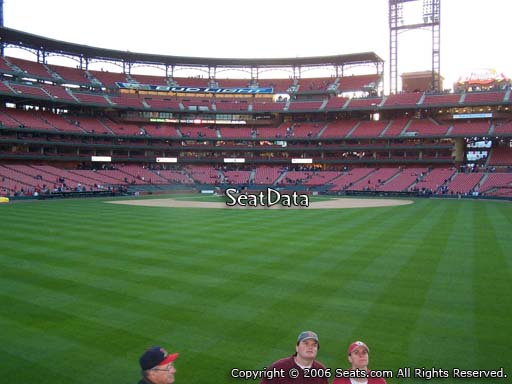 Seat view from bleacher section 103 at Busch Stadium, home of the St. Louis Cardinals