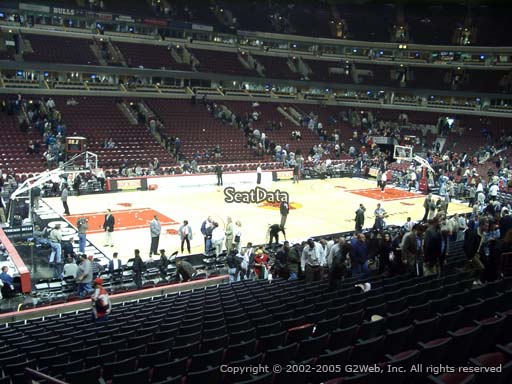 Seat view from section 114 at the United Center, home of the Chicago Bulls