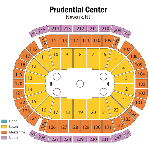 Prudential Center Seating Chart, Views and Reviews New Jersey Devils