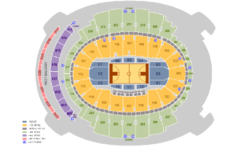 Madison Square Garden Seating Chart, New York Knicks.