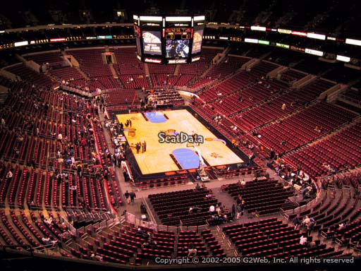 Seat view from section 206 at the Wells Fargo Center, home of the Philadelphia 76ers