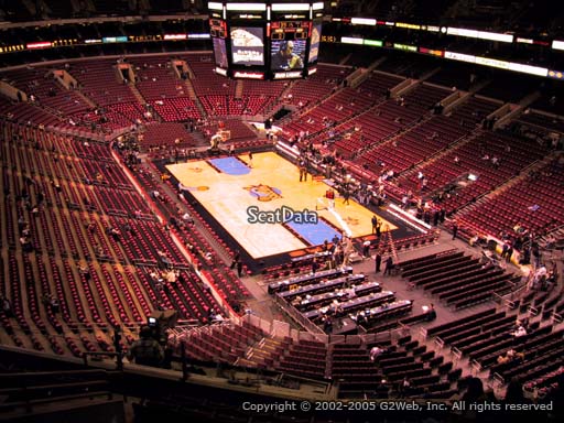 Seat view from section 217A at the Wells Fargo Center, home of the Philadelphia 76ers