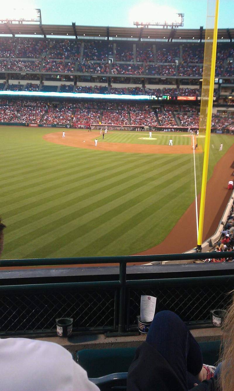 Seat view from section 301 at Angel Stadium of Anaheim, home of the Los Angeles Angels of Anaheim