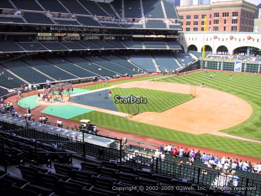 Seat view from section 228 at Minute Maid Park, home of the Houston Astros