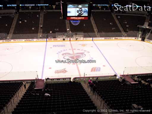 Seat view from section 202 at the Pepsi Center, home of the Colorado Avalanche