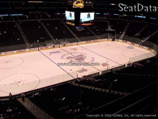 Seat view from section 206 at the Pepsi Center, home of the Colorado Avalanche