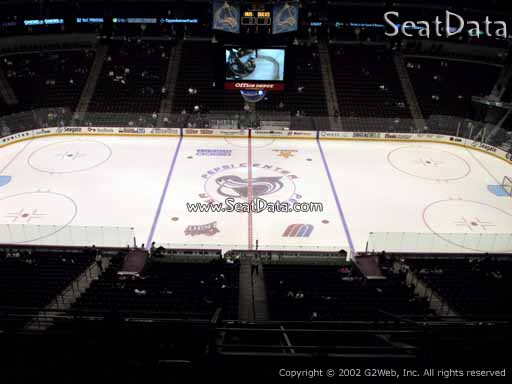 Seat view from section 301 at the Pepsi Center, home of the Colorado Avalanche