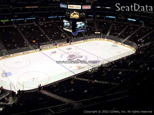 Seat view from section 350 at the Pepsi Center, home of the Colorado Avalanche