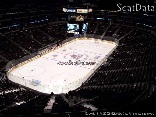 Seat view from section 356 at the Pepsi Center, home of the Colorado Avalanche