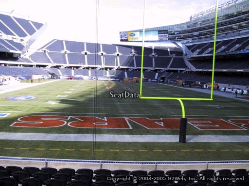 Seat view from section 123 at Soldier Field, home of the Chicago Bears