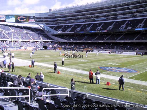 Seat view from section 131 at Soldier Field, home of the Chicago Bears