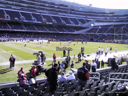 Seat view from section 142 at Soldier Field, home of the Chicago Bears
