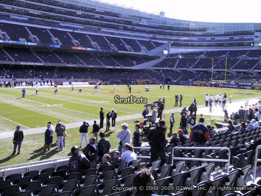 Seat view from section 143 at Soldier Field, home of the Chicago Bears