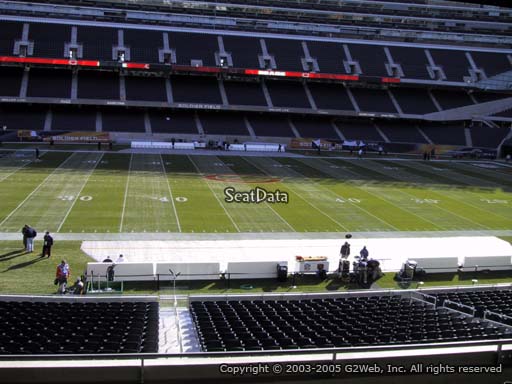 Seat view from section 239 at Soldier Field, home of the Chicago Bears