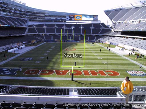 Seat view from section 252 at Soldier Field, home of the Chicago Bears