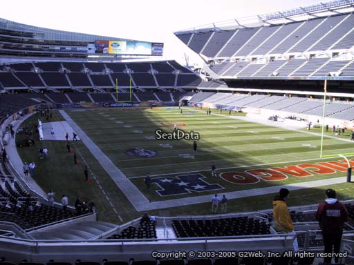 Seat view from section 255 at Soldier Field, home of the Chicago Bears