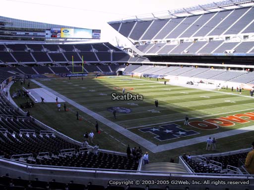 Seat view from section 256 at Soldier Field, home of the Chicago Bears