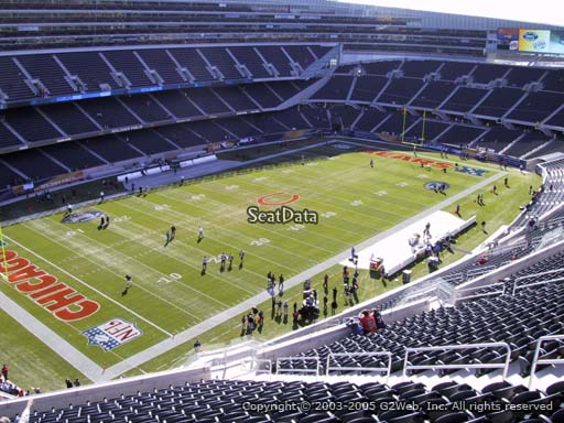 Seat view from section 444 at Soldier Field, home of the Chicago Bears