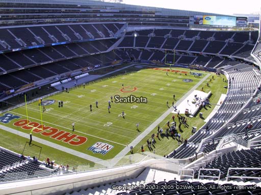Seat view from section 447 at Soldier Field, home of the Chicago Bears