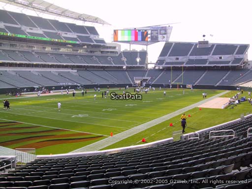 Seat view from section 149 at Paul Brown Stadium, home of the Cincinnati Bengals