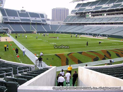 Seat view from section 160 at Paul Brown Stadium, home of the Cincinnati Bengals
