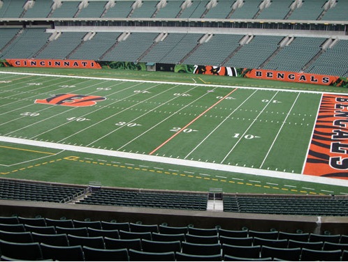 Seat view from section 205 at Paul Brown Stadium, home of the Cincinnati Bengals