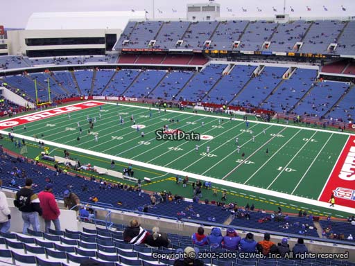 Seat view from section 308 at New Era Field, home of the Buffalo Bills
