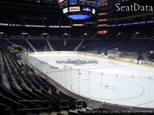 Seat view from section 111 at Nationwide Arena, home of the Columbus Blue Jackets