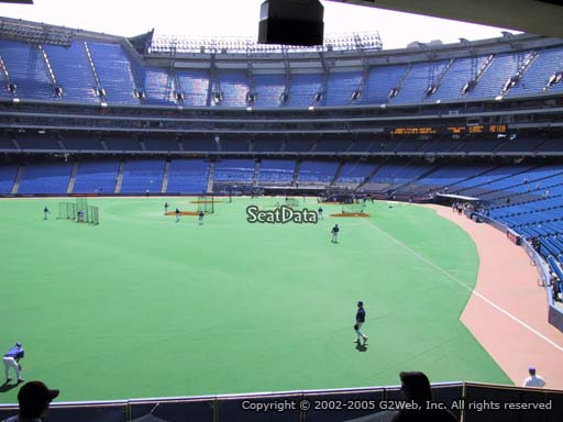 Seat view from section 135 at the Rogers Centre, home of the Toronto Blue Jays.