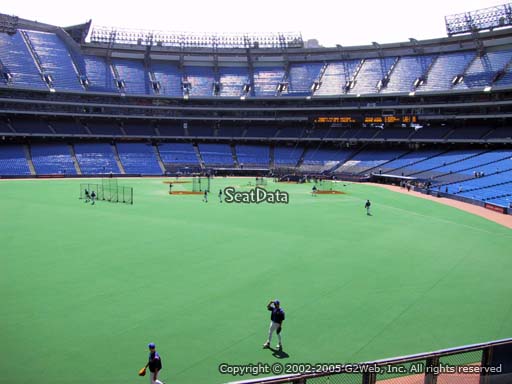 Seat view from section 137 at the Rogers Centre, home of the Toronto Blue Jays.