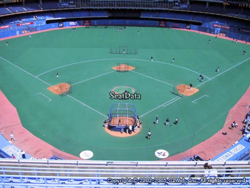 Seat view from section 524A at the Rogers Centre, home of the Toronto Blue Jays.