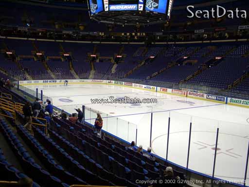 Seat view from section 126 the Enterprise Center, home of the St. Louis Blues