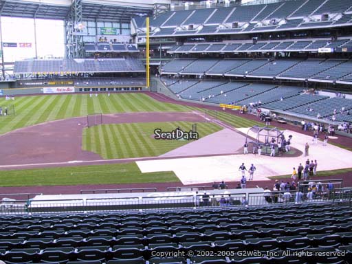Seat view from section 224 at Miller Park, home of the Milwaukee Brewers